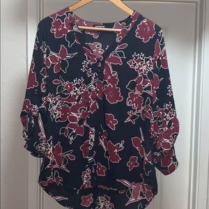 Express floral blouse